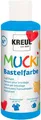 Produktbild: KREUL 24111 - Mucki Bastelfarbe für Kinder, 80 ml in blau, Kindermalfarbe auf Wa