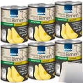 Produktbild: Edeka Williams-Christ-Birnen viertel Frucht gezuckert 6er Pack (6x225g Dose) + usy Block