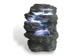 Produktbild: Arnusa Zimmerbrunnen Niagara Gartenbrunnen Gartendekoration Wasserfall mit LED Beleuchtung, (Komplett-Set), Springbrunnen für Indoor und Outdoor