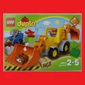 Produktbild: LEGO 10811 Duplo Baggerlader Baustelle Fahrzeug Schaufelbagger Bauarbeiter NEU