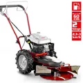 Produktbild: Balkenmäher Benzin mit Antrieb 60 cm Schnittbreite 4,9 PS Hochgras Kreisel Mäher