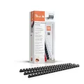 Produktbild: Peach Plastikbinderücken A4-12mm für 95 Blatt - 100 Stück schwarz