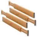 Produktbild: Kesper | Schubladentrenner 4er Pack, Material: Bambus, Maße: 45.5 x 1.5 x 6 cm, Farbe: Braun| 17074 13