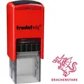 Produktbild: Trodat Motivstempel edy, Drache, mit Text: Drachenstark