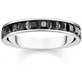 Produktbild: THOMAS SABO Fingerring Steine Pavé, mit Zirkonia (synth) schwarz|silberfarben 60