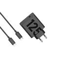 Produktbild: Motorola - Wandladegerät 125 W, USB-C, SJMC1252 Schnellladetechnologie, sicheres Laden Ihrer Geräte - Schwarz