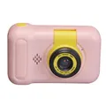 Produktbild: Denver KCA-1351RO Rose Kinderkamera - 40 MP, Flip-Objektiv für Selfies, Eingebaute Spiele, 2.4-Zoll IPS Display, Robustes Design für Kinder, Rosa