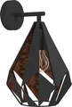 Produktbild: EGLO Wandlampe Carlton 1, 1 flammige Vintage Wandleuchte, Material: Stahl, Farbe: Schwarz, kupfer, Fassung: E27