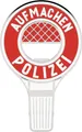 Produktbild: LANOLU Lustiger Flaschenöffner POLIZEI AUFMACHEN, Mini-Polizeikelle, Geschenke für Polizisten, Polizei Geschenke, Witziger Bieröffner