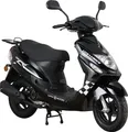 Produktbild: Mofaroller CityLeader 50 ccm 25 kmh EURO 5 schwarz