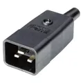 Produktbild: Kaiser 765/sw/C Kaltgeräte-Steckverbinder 765 Stecker, gerade Gesamtpolzahl: 2 + (765/sw/C)