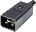 Produktbild: Kaiser Martin 765/sw/C Kaltgeräte-Steckverbinder 765 Stecker, gerade Gesamtpolzahl: 2 + PE 16A Schwarz 1St.
