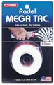 Produktbild: Tourna Overgrip Padel Mega Tac (extreme Griffigkeit, haltbar, breit) weiss 3er