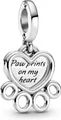 Produktbild: Pandora Kettenanhänger Pandora Herzen & Pfotenabdruck Charm-Anhänger 799360C00 Anhänger