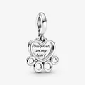 Produktbild: PANDORA Charm Anhänger Bead  925 Sterlingsilber Herz Pfotenabdruck 799360C00