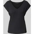 Produktbild: Vero Moda T-Shirt mit V-Ausschnitt Modell 'FILLI' in Black, Größe XS