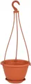Produktbild: Geli Hängeampel Galicia Blumenampel mit Untersetzer rund Ø 25 cm terracotta