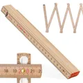 Produktbild: Metrie™ Zollstock – Gliedermaßstab 2m | Meterstab, Maßstab - NATUR - Duplex Teilung, Hergestellt in der EU | Robuster & Präziser Holz-Gliedermaßstab | für Handwerker, DIY | BLOCK 72-1 Stück