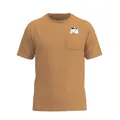 Produktbild: FORSBERG Coolson T-Shirt Brusttasche mit coolem Bär Funshirt Rundhals bequem robust, Farbe:gelb, Größe:L