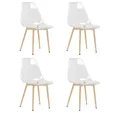 Produktbild: vidaXL Esszimmerstuhl, Essstühle 4 Stk. Transparent PET