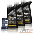 Produktbild: MANNOL 3 L LITER Longlife 508/509 0W-20 MOTOR-ÖL MOTOREN-ÖL