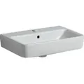 Produktbild: Geberit Waschtisch Renova Compact 55x37cm, we., mit Hahnloch, mit Überlauf