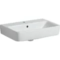 Produktbild: Renova Compact Waschtisch, Breite 55cm, Tiefe 37cm, Hahnloch Mittig, Überlauf Sichtbar, Weiß - Geberit