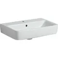 Produktbild: Renova Compact Waschtisch, Breite 55cm, Tiefe 37cm, Hahnloch Mittig, Überlauf Sichtbar, Weiß - Geberit