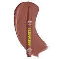 Produktbild: NYX Professional Makeup, Fat Matte Smooth Color Lipstick, soft-mattes Finish mit cremiger Textur, intensive Farbe mit jedem Klick, leichte vegane Formel, Farbton: Toasty Taupe