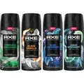 Produktbild: AXE Premium Bodyspray 4er Set Aqua Bergamot/ Black Vanilla/ Blue Lavender / Emerald Geranium Deo ohne Aluminiumsalze mit 72 Stunden Schutz gegen K...