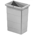 Produktbild: Hailo Einbaumülleimer Hailo Inneneimer 1075959 hellgrau 8 L 226 x 156 x 295 mm 2 Henkel grau