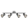 Produktbild: Deckenleuchte Spotleuchte 4x E14 40W schwenk- & drehbar Antik-silber Briloner