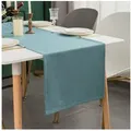 Produktbild: Simurq Tischläufer Modern Outdoor - Indoor Abwaschbar, (Table Runner Tischband, Pflegeleicht & fleckenabweisend Läufer) blau 40 cm x 160 cm