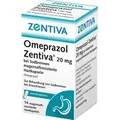 Produktbild: OMEPRAZOL Zentiva 20 mg bei Sodbrennen 14 St