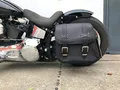 Produktbild: ORLETANOS Zeus Black Seitentasche Packtasche Seitenkoffer kompatibel mit Harley Davidson Wildstar Dragstar VN800 Heritage Starrrahmen Bobber Shovelhead Panhead
