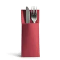 Produktbild: 50 Besteckservietten Bestecktaschen bordeaux CHIC Airlaid weinrot dunkelrot
