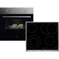 Produktbild: AEG AB02B Set Backofen NBU5A10CM + Glaskeramikkochfeld HK634060XB - Silber