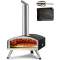 Produktbild: VEVOR Tragbarer Pizzaofen Outdoor Backofen Holzofen 304mm Garten Holzkohle