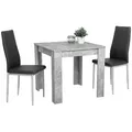 Produktbild: P & B Tischgruppe, Grau, Metall, Textil, Rundrohr, 80x74x80 cm, Esszimmer, Tische, Esstische