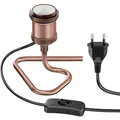 Produktbild: ledscom.de Tischlampe RETRA, Schalter, bronze, 1x E27 max. 60W