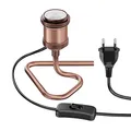 Produktbild: ledscom.de Tischlampe RETRA, Schalter, bronze, 1x E27 max. 60W