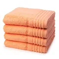Produktbild: Vossen - 4 teiliges Frottier-Set - Vienna Style Supersoft (4 X Handtuch im Set) - 620 g/m2 - Baumwolle - Frottee - saugstark - weich und flauschig - Apricot