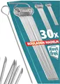 Produktbild: Menz Rouladennadeln, SET - 30 Stück Rouladennadeln Edelstahl rostfrei, 10 cm lange Rouladenspieße mit Grifföse und scharfer Spitze als praktischer Ersatz für Rouladenklammern