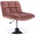Produktbild: Svita - laurel Loungestuhl Polsterstuhl Drehsessel Drehfuß Tellerfuß Samt Altrosa