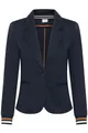 Produktbild: KAFFE Blazer Kinnie Damen Blazer Business Langarm Jacke Spotlich Elegant XS, Midnight Marine-Sierra/Chalk XS