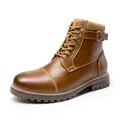 Produktbild: Herren Motorrad Stiefel Chukka Stiefeletten Biker Freizeitschuhe Boots,Size 4...