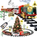 Produktbild: FRUSE Elektrischer Zug Spielzeug,Spielzeugeisenbahn Set mit Rauch, Licht und Sound, 4 Wagen,Eisenbahn Kinder Elektrisch mit Dampflokomotive, Frachtwagen und Schienen, Ideal für Kinder ab 3 Jahren