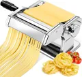 Produktbild: YASHE Nudelmaschine B-Ware – Edelstahl Pastamaker 7 Stufen, Spaghetti Fettuccine