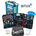 Produktbild: Werkzeugkiste Werkzeugkoffer Werkzeugbox 1200 Teile Werkzeugtrolley Bituxx