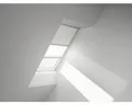 Produktbild: VELUX Vorteils-Set Verdunkelungsrollo uni weiß und Faltstore Plissee weiß manuel